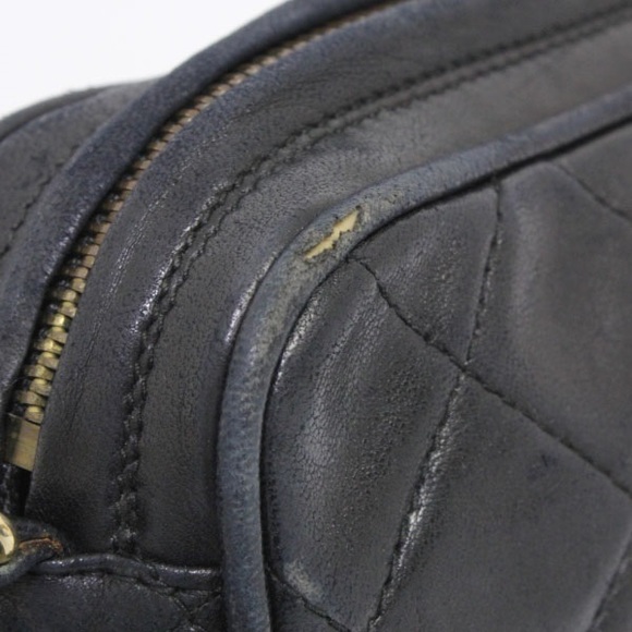 Chanel Matelasse Chain Shoulder Bag Lambskin Fringe Black - Picture 4 of 8